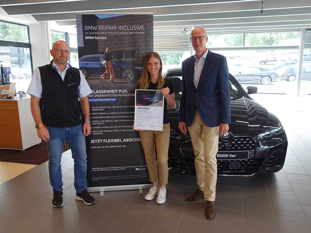 Auto-Leebmann Aftersales-Team absolviert BMW Werkstatttest hervorragend 07.2023
