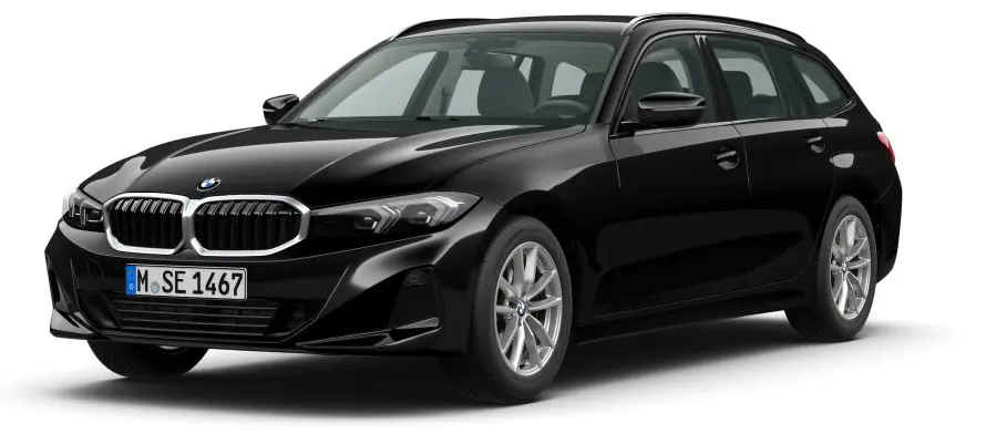 BMW 318d Touring Schwarz uni