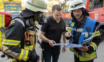 Auto-Leebmann Feuerwehr Passau Löschzug Hauptwache Objektübung 22.07.2022