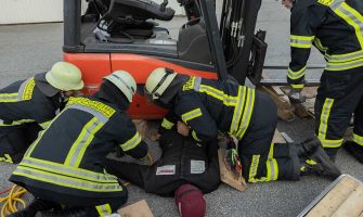 Auto-Leebmann Feuerwehr Passau Löschzug Hauptwache Objektübung 22.07.2022