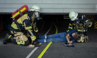 Auto-Leebmann Feuerwehr Passau Löschzug Hauptwache Objektübung 22.07.2022